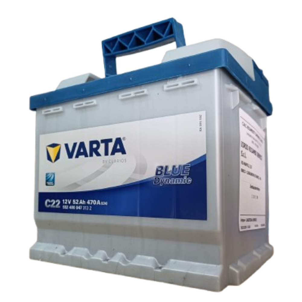 BATTERIA AUTO VARTA NUOVA 50Ah 470A C22 POSITIVO DESTRA (+ DX) L1 50P 552400047