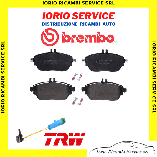 PASTIGLIE FRENI BREMBO MERCEDES CLASSE A / CLASSE B ANTERIORI + SENSORE USURA