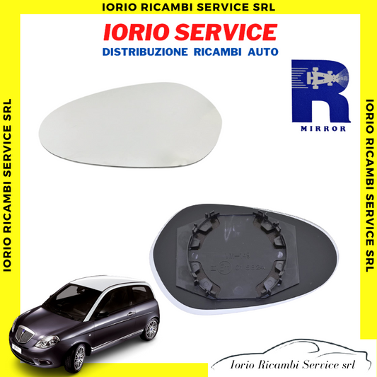 PIASTRA SPECCHIO TERMICO DESTRO LANCIA YPSILON 843 2003>09 VETRO SPECCHIETTO