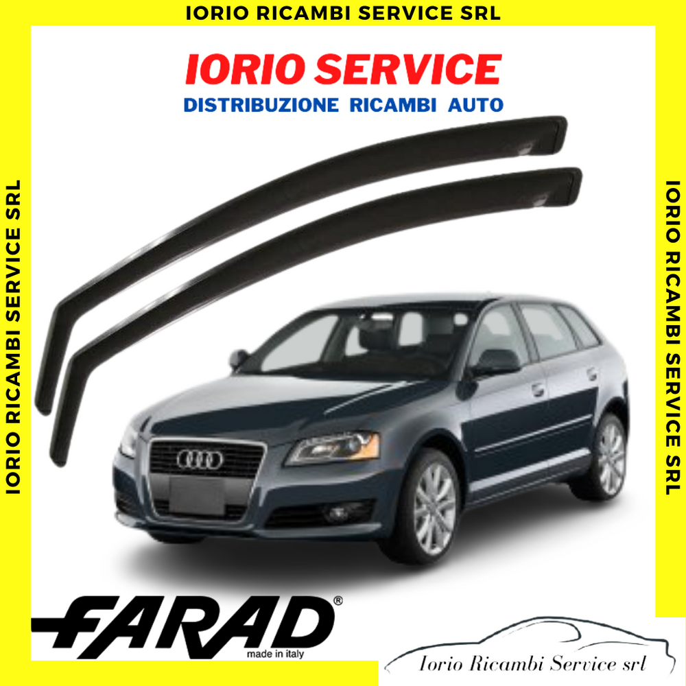 DEFLETTORI ARIA AUDI A3 SPORTBACK 5P 2004-2012 FARAD fumè ANTITURBO ANTIVENTO