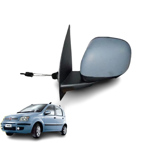 SPECCHIETTO RETROVISORE FIAT PANDA 169 2009>2012 DESTRO COMPLETO MANUALE PRIMER