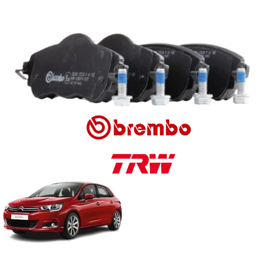 PASTIGLIE FRENI ANTERIORI CITROEN C4 II BREMBO OPPURE TRW PASTICCHE PATTINI
