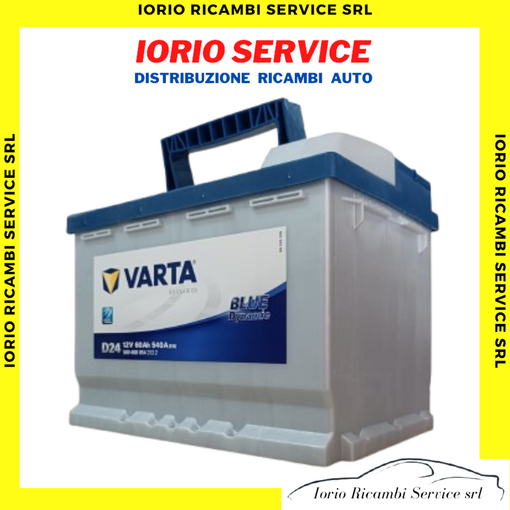 BATTERIA 60 Ah VARTA D24 AUTO 540A POSITIVO A DESTRA (+DX) COD. L2 60P 560408054