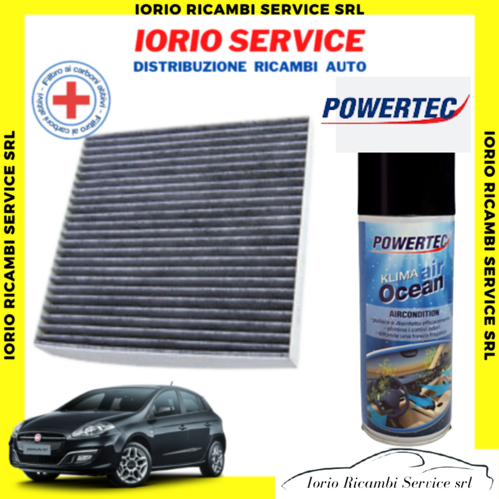 FILTRO ABITACOLO ANTIPOLLINE FIAT BRAVO II STILO LANCIA DELTA III + IGIENIZZANTE