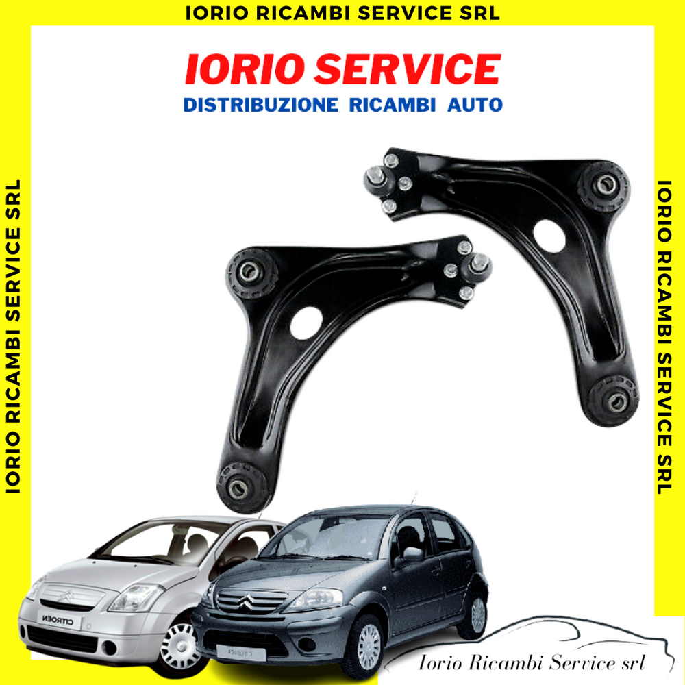 2 BRACCI TRAPEZI OSCILLANTI CITROEN C2 C3 I SERIE 2002 2008 PLURIEL PEUGEOT 1007