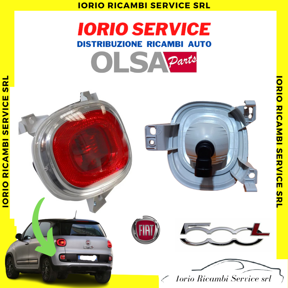 FANALE FANALINO POSTERIORE INFERIORE RETRONEBBIA SINISTRO SX FIAT 500L DAL 2012