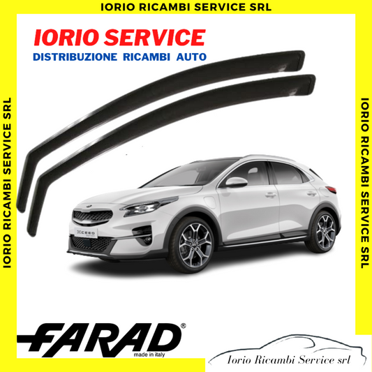 DEFLETTORI ARIA per KIA XCEED dal 2019 FARAD fumè ANTITURBO ANTIVENTO