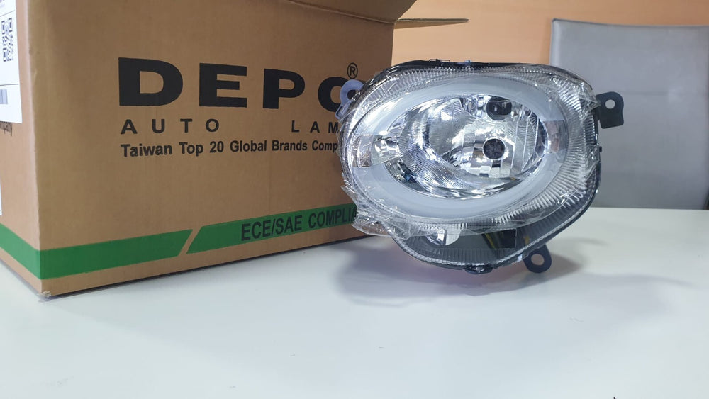2 FARI FANALI INFERIORI LED DX SX FIAT 500 RESTYLING >2015 REGOLAZIONE MANUALE