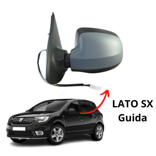 SPECCHIO COMPLETO SINISTRO TRELETTRICO TERMICO DACIA SANDERO 01-2017/12-2020