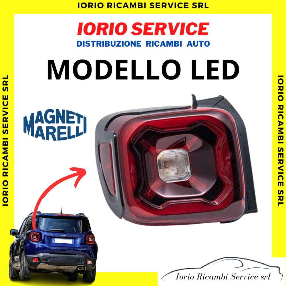 FANALE STOP POSTERIORE SINISTRO SX COMPLETO MARELLI JEEP RENEGADE (MODELLO LED)