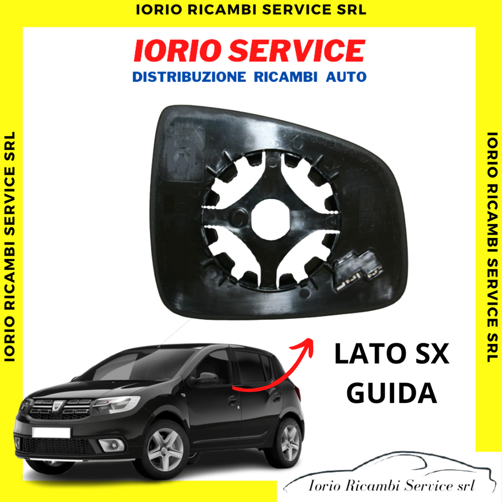 PIASTRA SPECCHIO SINISTRO TERMICO PER DACIA SANDERO 01-2017/12-2020