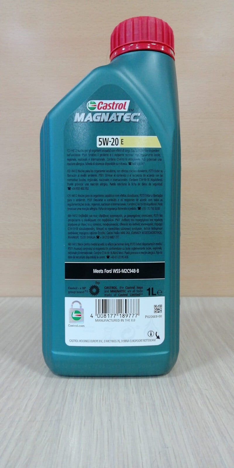 4 LITRI OLIO MOTORE CASTROL MAGNATEC FORD 5W20 E MEETS FORD WSS-M2C948-B