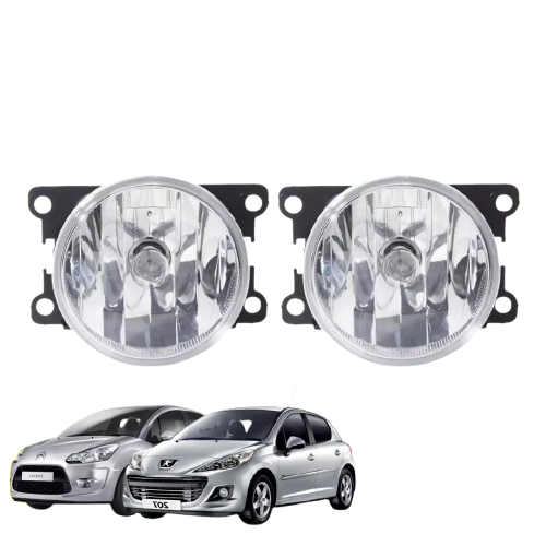 COPPIA FARI FARETTI FENDINEBBIA DX SX CITROEN C3 PICASSO 09>11 PEUGEOT 207 >2009
