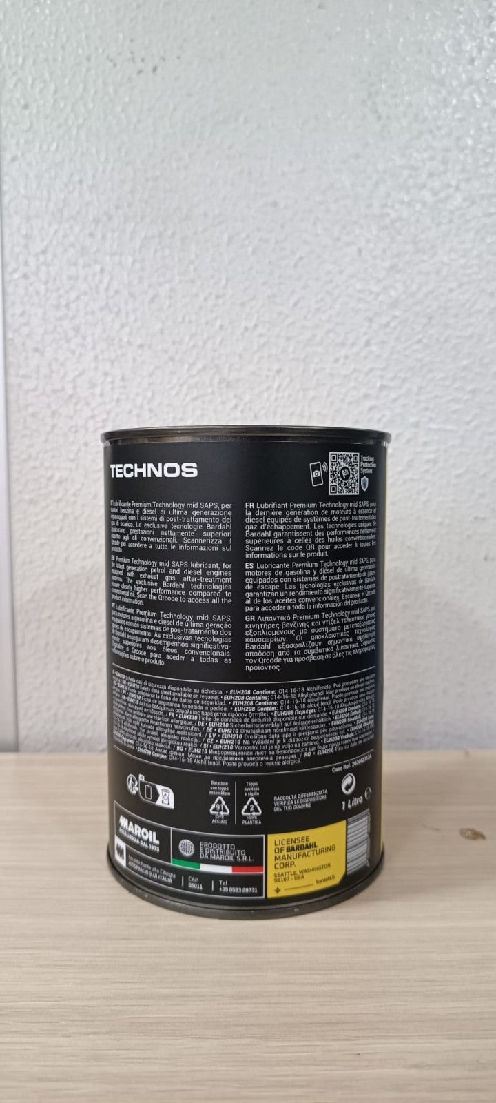 OLIO MOTORE BARDAHL TECHNOS XFS AV504 5W30 VW 504 507 BMW L LIFE 04 PORSCHE 6 LT