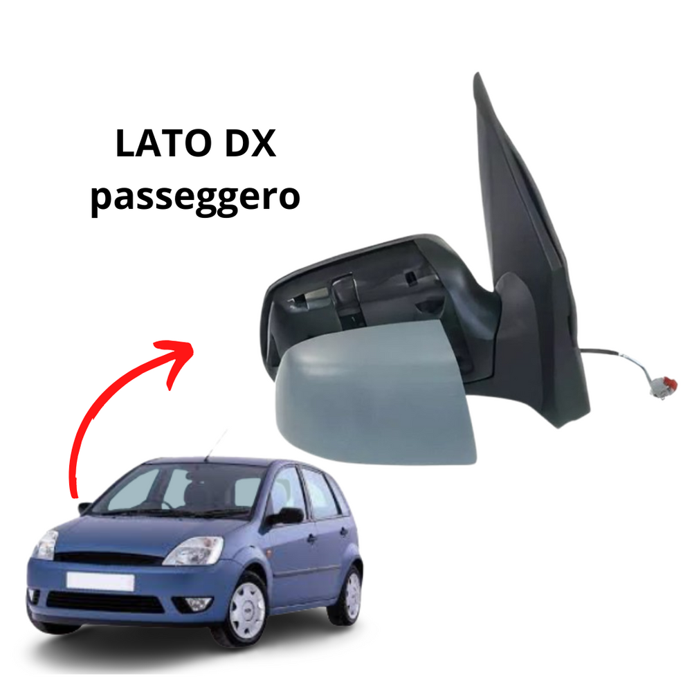 SPECCHIETTO RETROVISORE FORD FIESTA V DA 2006 A 2008 DESTRO DX ELETT. TERMICO