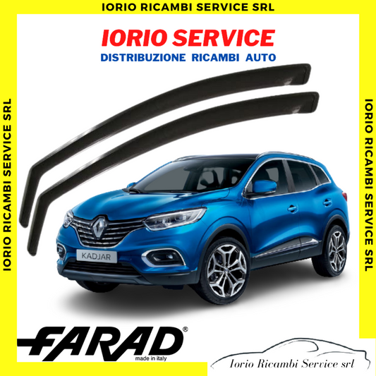 DEFLETTORI ARIA ANTERIORI per RENAULT KADJAR FARAD fumè ANTITURBO ANTIVENTO