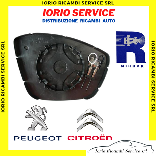 PIASTRA SPECCHIO TERMICO SINISTRO PEUGEOT 208 12> 2008 13> CITROEN C3 II VETRO