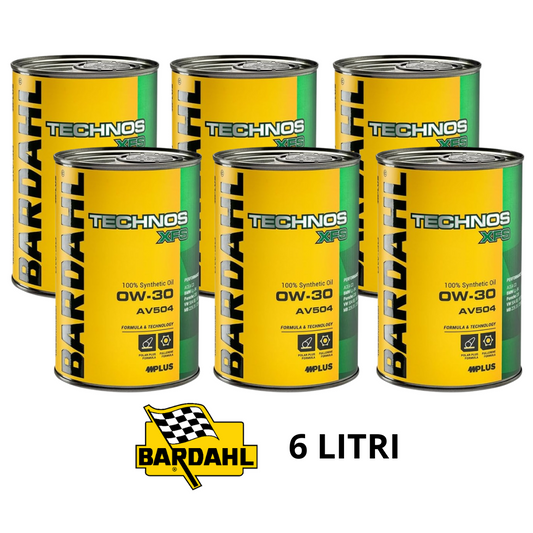 OLIO MOTORE BARDAHL TECHNOS XFS AV504 0W30 VW 504 507 BMW L LIFE 04 PORSCHE C 30