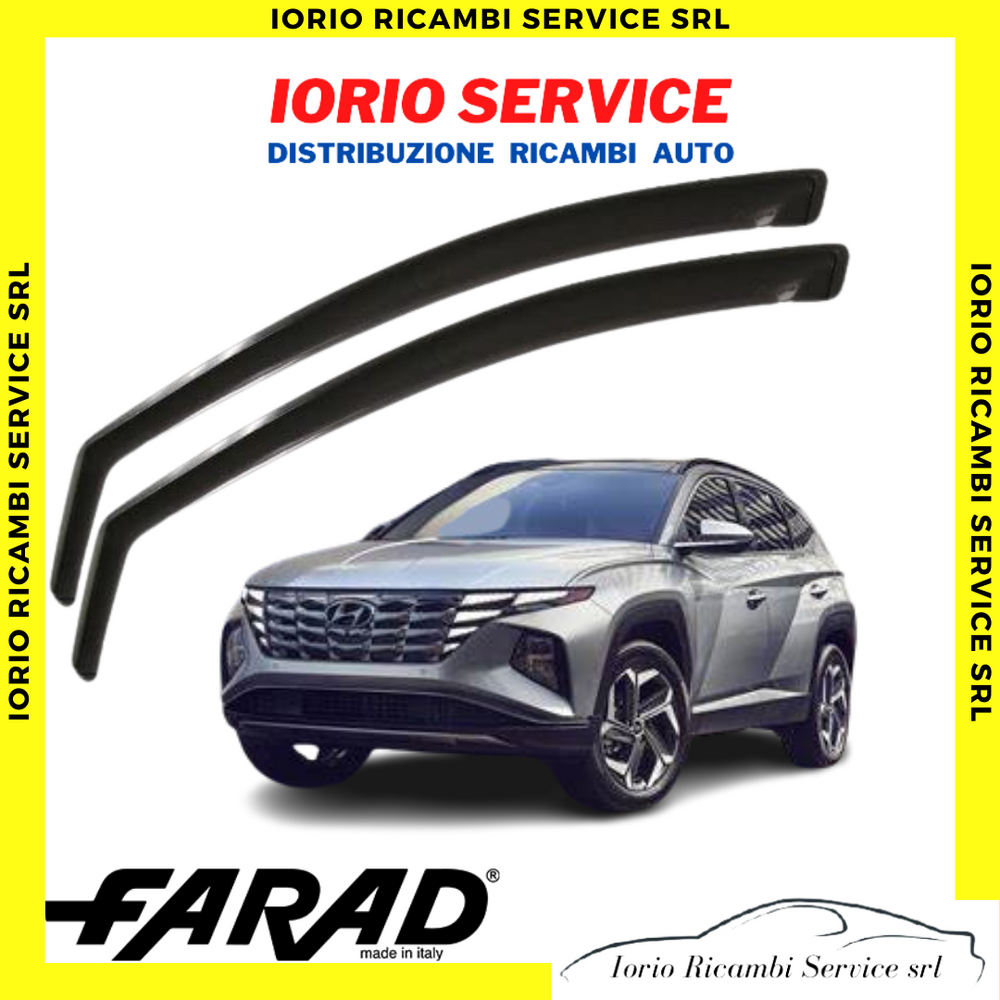 DEFLETTORI ARIA HYUNDAI TUCSON III DAL 2020 FARAD fumé ANTITURBO ANTIVENTO