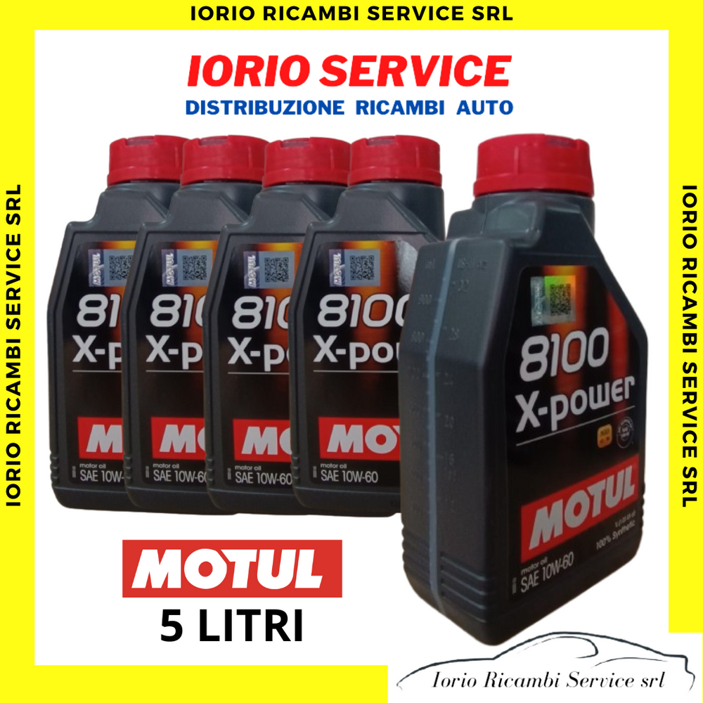 MOTUL 8100 X-Power 5 litri 10W60 A3/B4, 4-tempi aspirati o sovralimentati