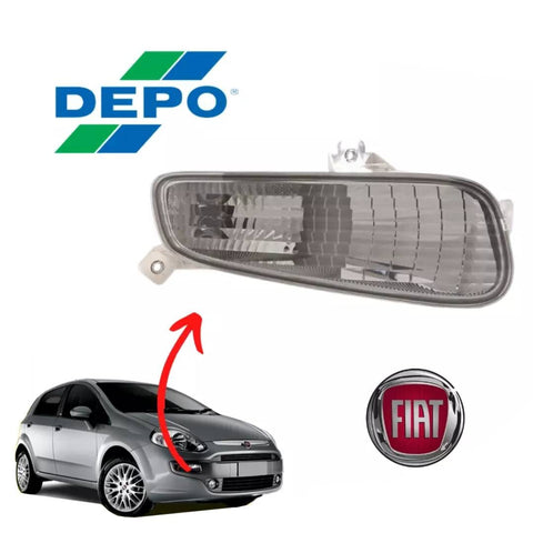 FRECCIA ANTERIORE DESTRA DX BIANCO FIAT GRANDE PUNTO EVO 2009> FANALE FANALINO