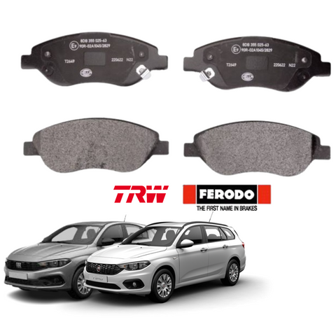 SERIE PASTIGLIE FRENO FERODO O TRW ANTERIORI PER FIAT TIPO DAL 2015