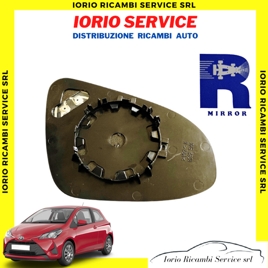 PIASTRA SPECCHIO TERMICO SINISTRO CON VETRO TOYOTA YARIS 2011>2020 SPECCHIETTO