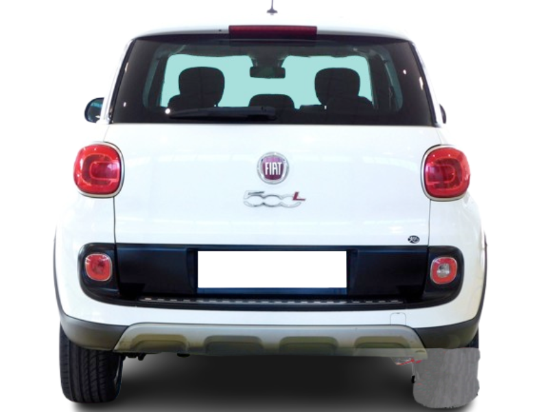 COPPIA FANALI FARI POSTERIORI STOP DX-SX CORNICI SATINATE FIAT 500L TREKKING