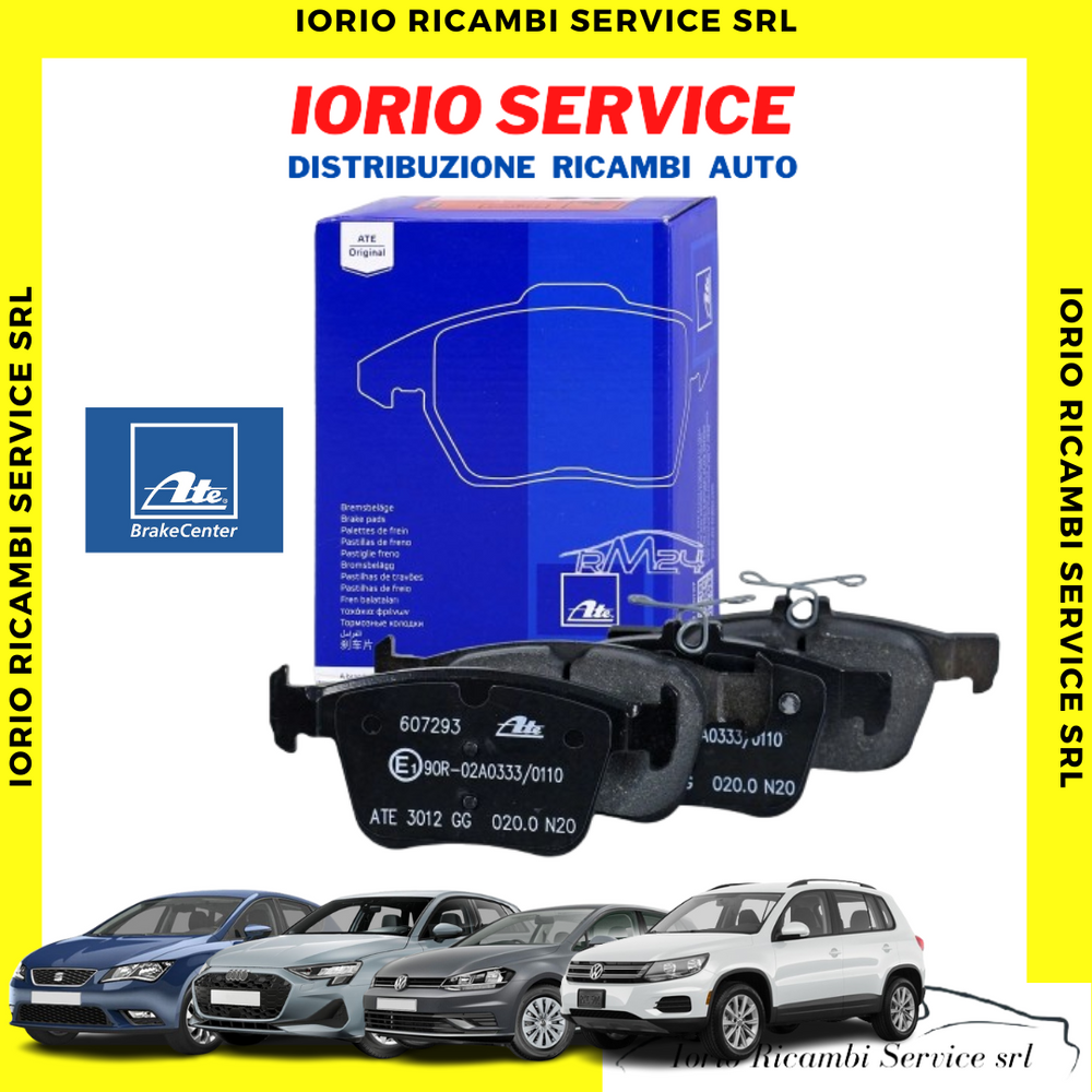PASTIGLIE FRENI POSTERIORI ATE 607293 WV TGUAN/GOLF VII/AUDI A3/Q3 /SEAT LEON