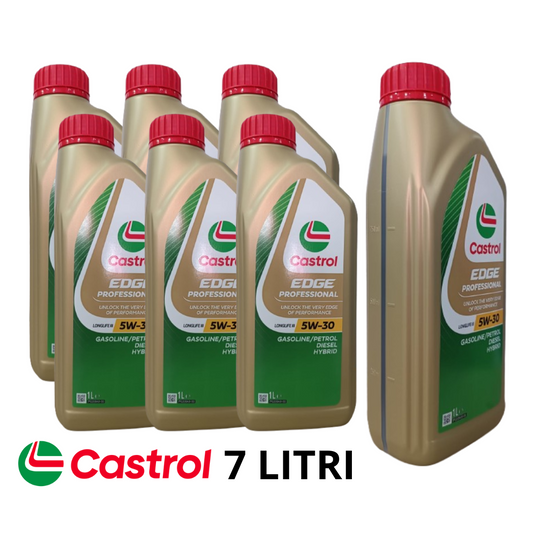 7 LITRI CASTROL 5W-30 EDGE PROFESSIONAL LONGLIFE III OLIO MOTORE VW 504/507/C30