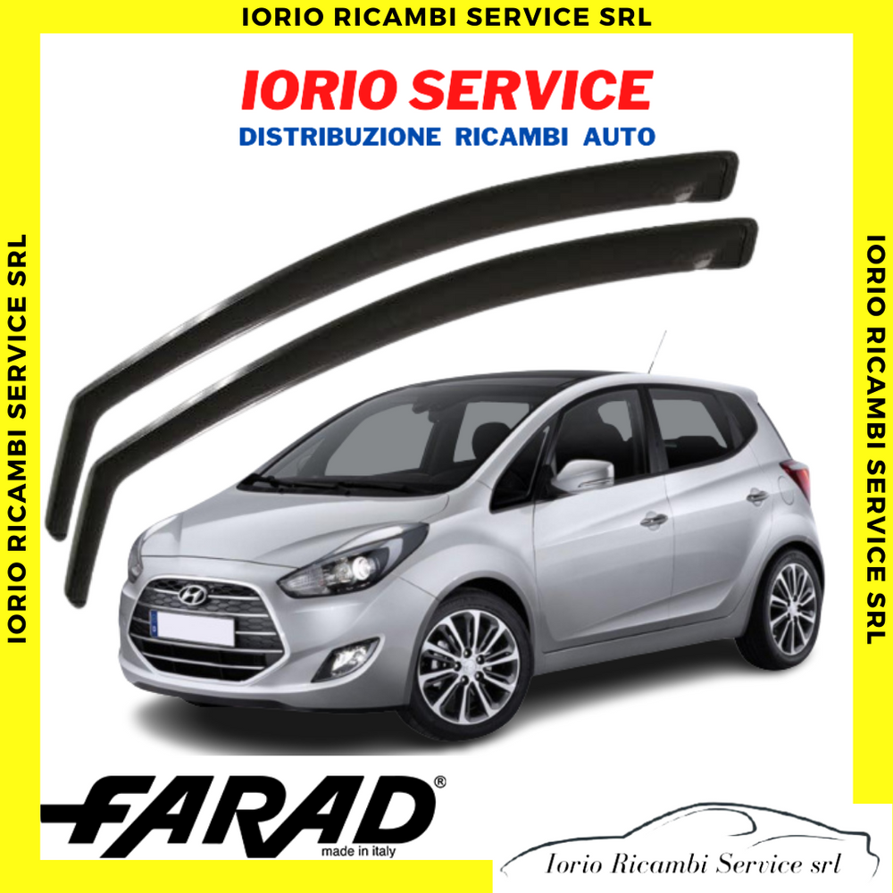 DEFLETTORI ARIA per HYUNDAI ix20 2011> 5 PORTE FARAD fumè ANTITURBO ANTIVENTO
