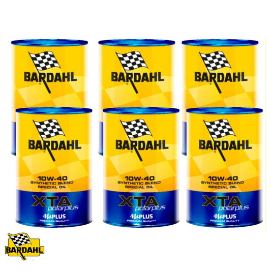 6 LITRI BARDAHL XTA 10W40 OLIO MOTORE TAGLIANDO AUTO ACEA A3B4 POLARPLUS