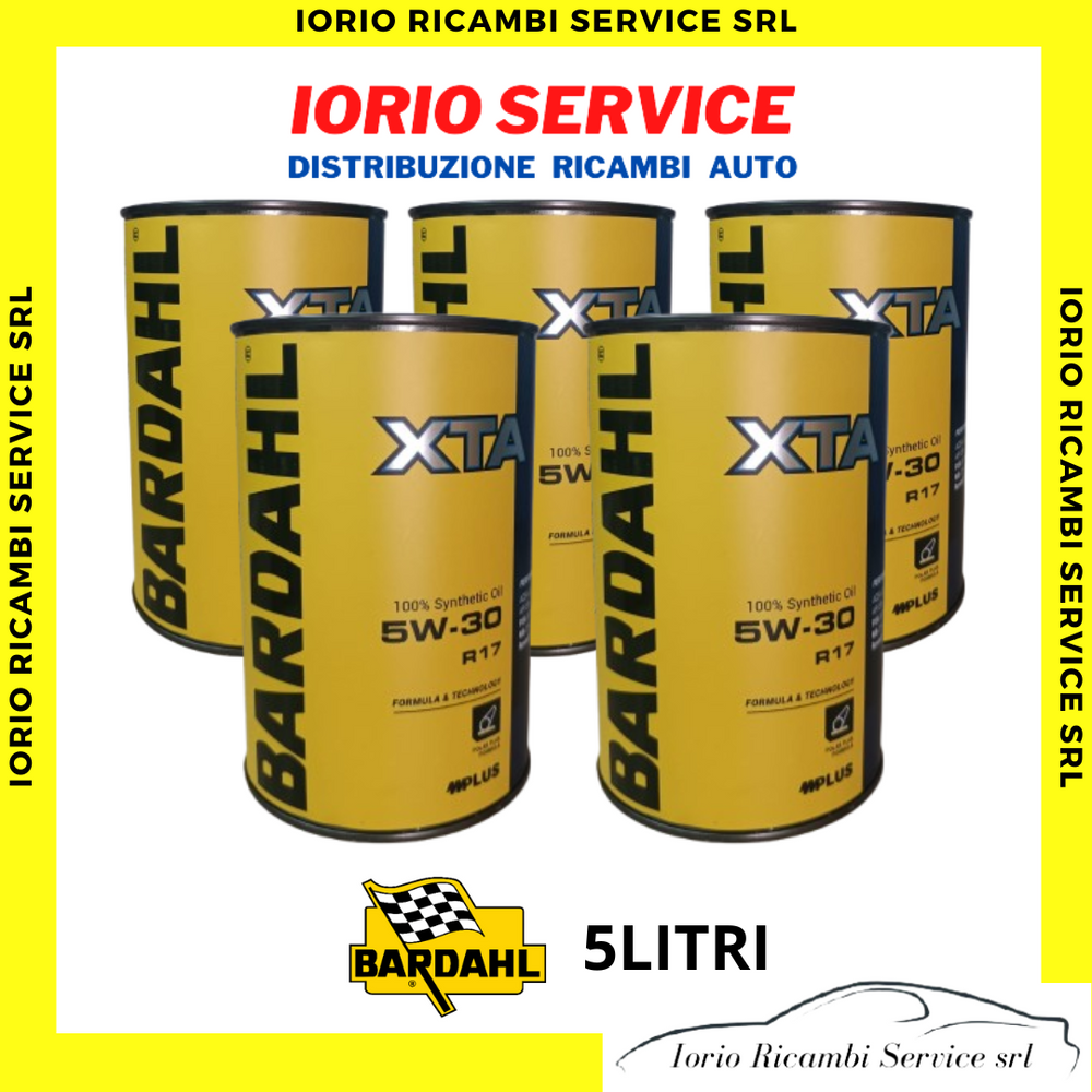 5 LITRI OLIO MOTORE BARDAHL XTA R17 5W30 C2 C3 RENAULT RN17 RN0700 RN0710 SYNT.