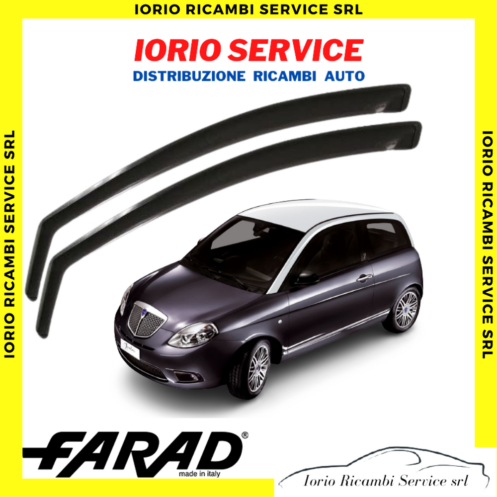 DEFLETTORI ARIA per LANCIA YPSILON 3 PORTE 2003> FARAD fumè ANTITURBO ANTIVENTO