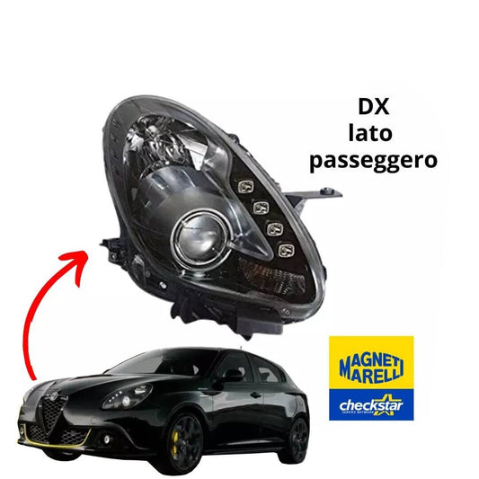 FARO MARELLI MARELLI GIULIETTA PARABOLA NERA 2010  FANALE PROIETTORE DX