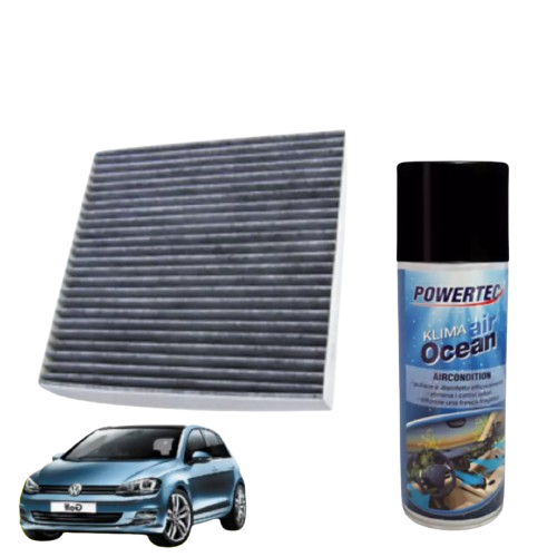 FILTRO ABITACOLO ANTIPOLLINE GOLF VII AUDI A3 >2012 Q2 + IGIENIZZANTE