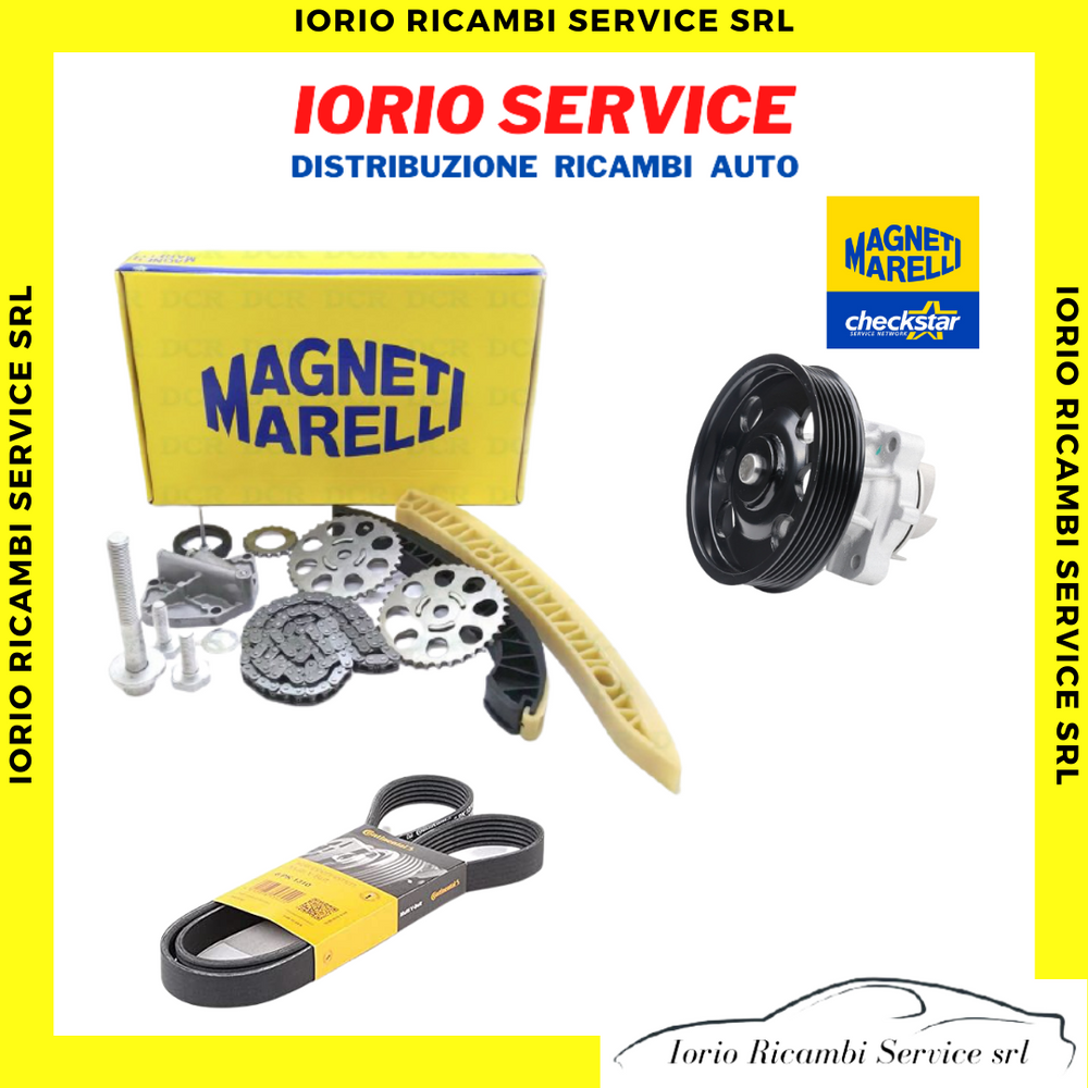 KIT CATENA DISTRIBUZ. MODIFIC.MARELLI+ POMPA ACQUA+ CINGHIA PV 1300 MJT EURO 5 6