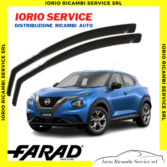 DEFLETTORI ARIA ANTERIORI NISSAN JUKE DAL 2020 5P FARAD fumè ANTITURBO ANTIVENTO