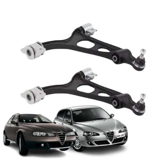 2 BRACCI SOSPENSIONE OSCILLANTI ANTERIORI INFERIORI ALFA ROMEO 147 156