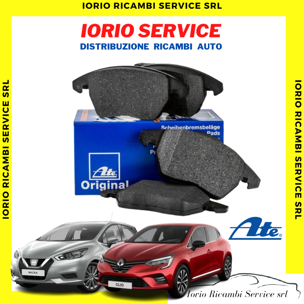 PASTIGLIE FRENI ANTERIORI ATE 603890 RENAULT CLIO V  06/2019 - MICRA V  12/2018