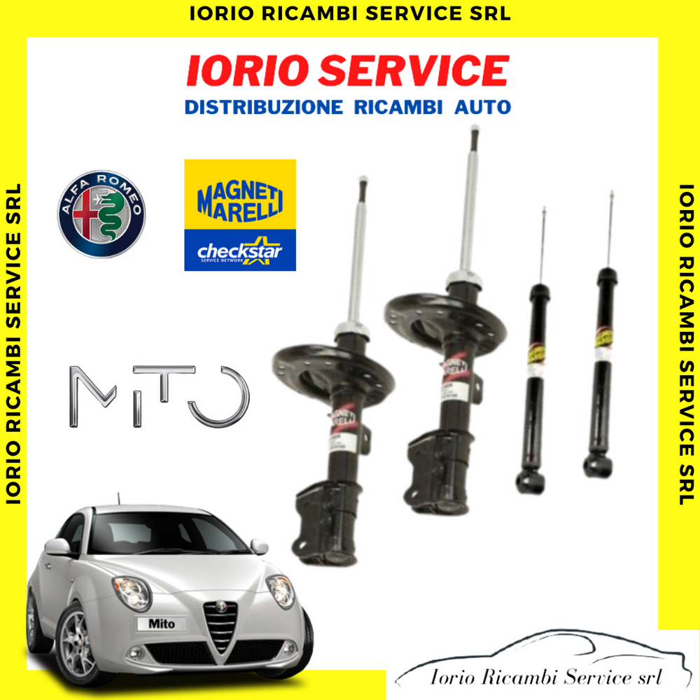 KIT 4 AMMORTIZZATORI ANTERIORI E POSTERIORI MAGNETI MARELLI ALFA ROMEO MITO