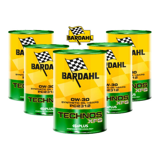5 Litri Olio Motore Bardahl Technos XFS PC2312 0W30 ACEA C2 / PSA B71 2312