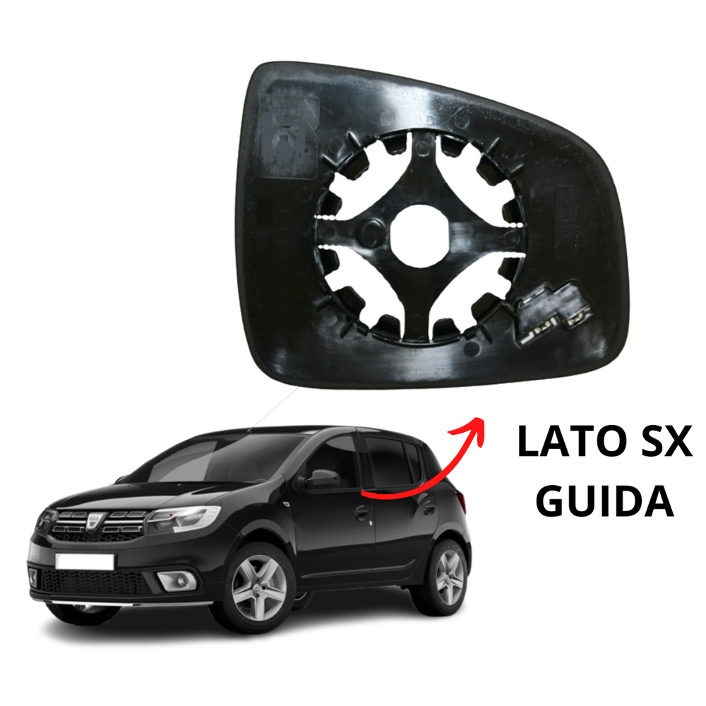 PIASTRA SPECCHIO SINISTRO TERMICO PER DACIA SANDERO 01-2017/12-2020