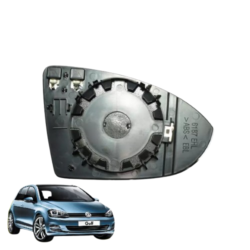 PIASTRA SPECCHIO CON VETRO TERMICO SINISTRO GOLF 7 VII 2012 > 2018
