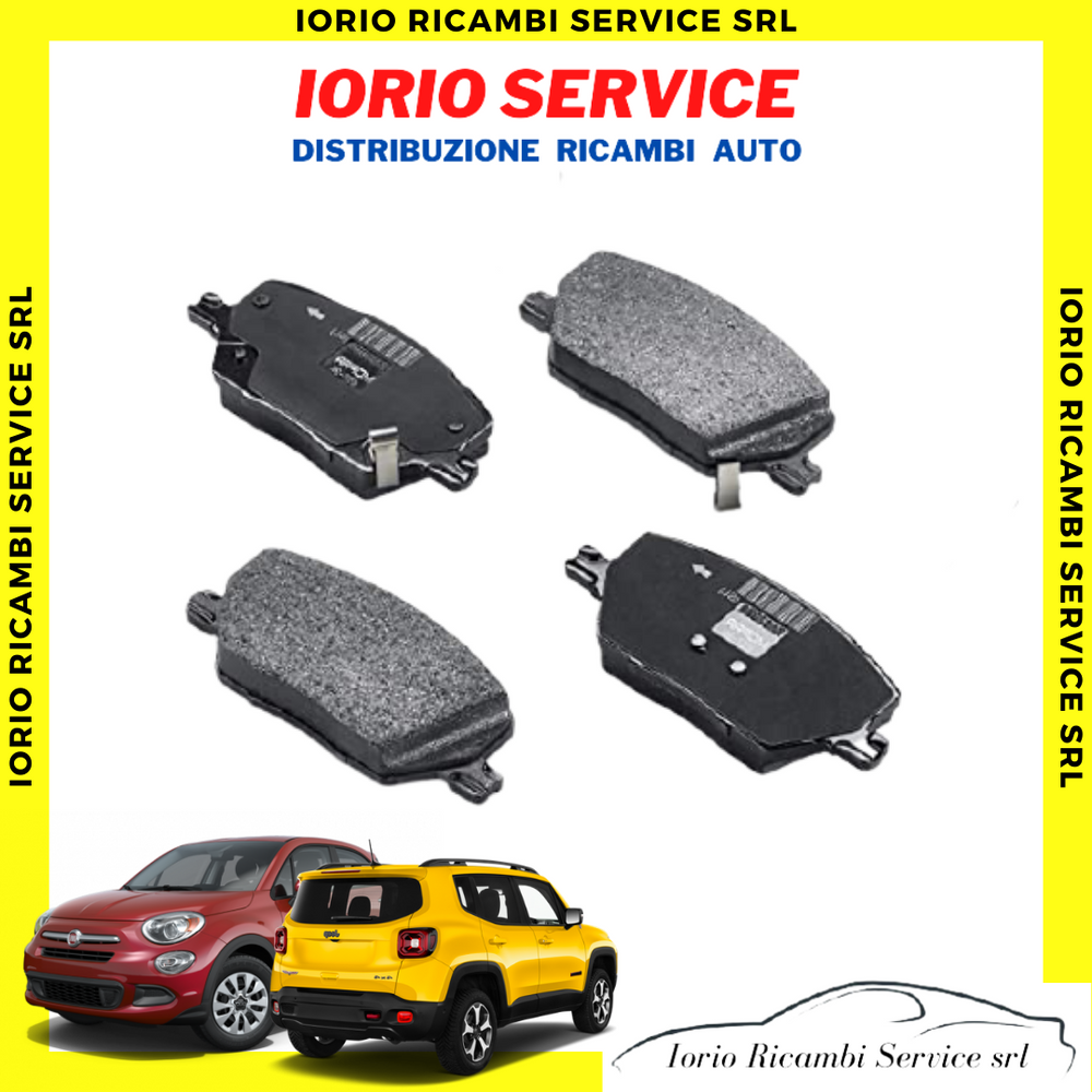 PASTIGLIE PATTINI FRENO ANTERIORI FIAT 500X JEEP RENEGADE COMPASS SNZ MOLLA POST