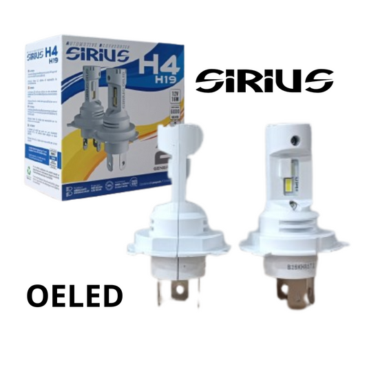 KIT 2 LAMPADE SIRIUS H4 LED XL H419 HLG PER AUTO ANABBAGLIANTE ABBAGLIANTE