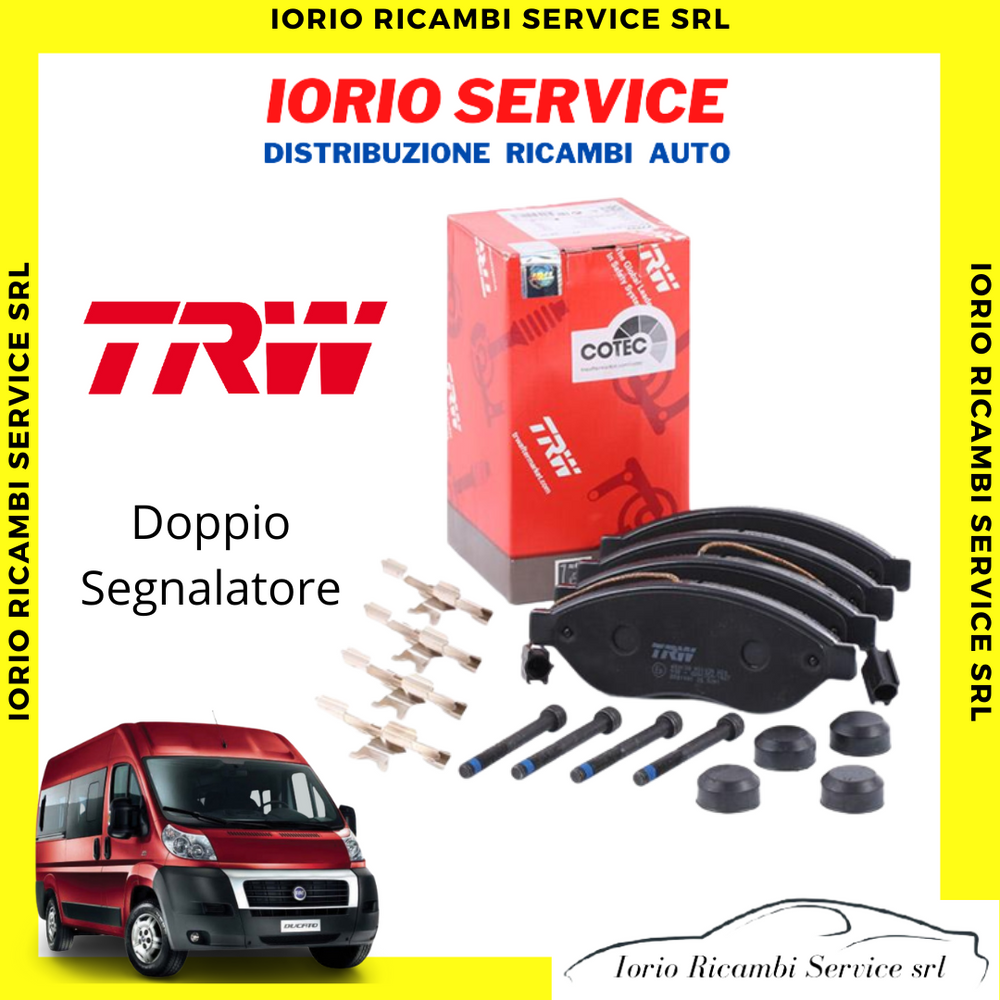 PASTIGLIE FRENI ANTERIORI BREMBO/FERODO/TRW DUCATO PEUGEOT BOXER JUMPER DAL 2006