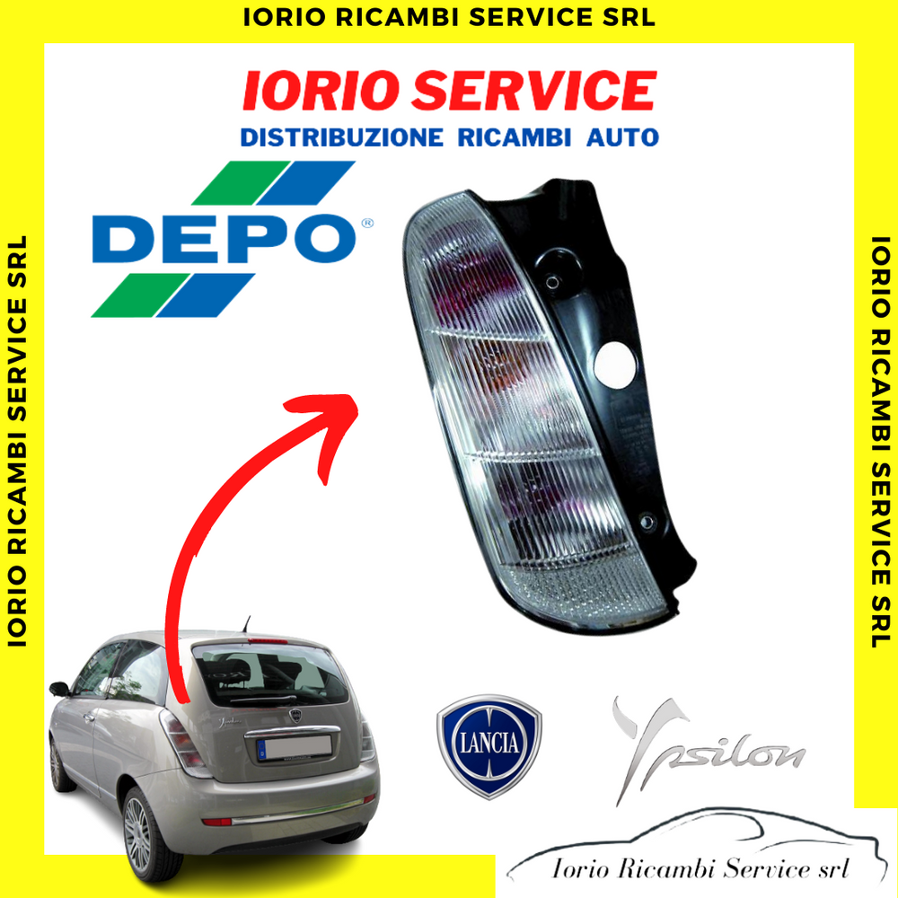 FARO FANALE STOP POSTERIORE SINISTRO SX LANCIA Y YPSILON 843 2006>2011 FANALINO