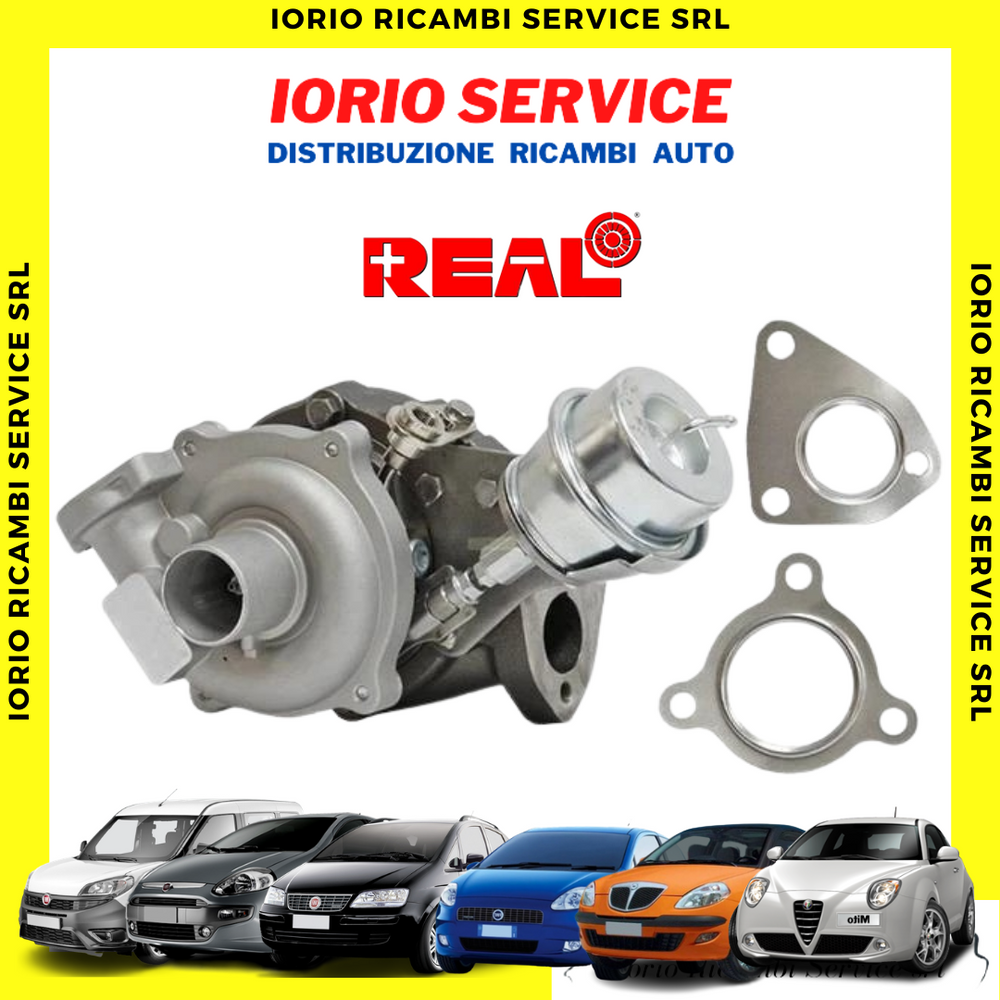 TURBOCOMPRESSORE REAL per 1.3 MTJ -MITO - DOBLO - G. PUNTO -PUNTO EVO - IDEA - Y