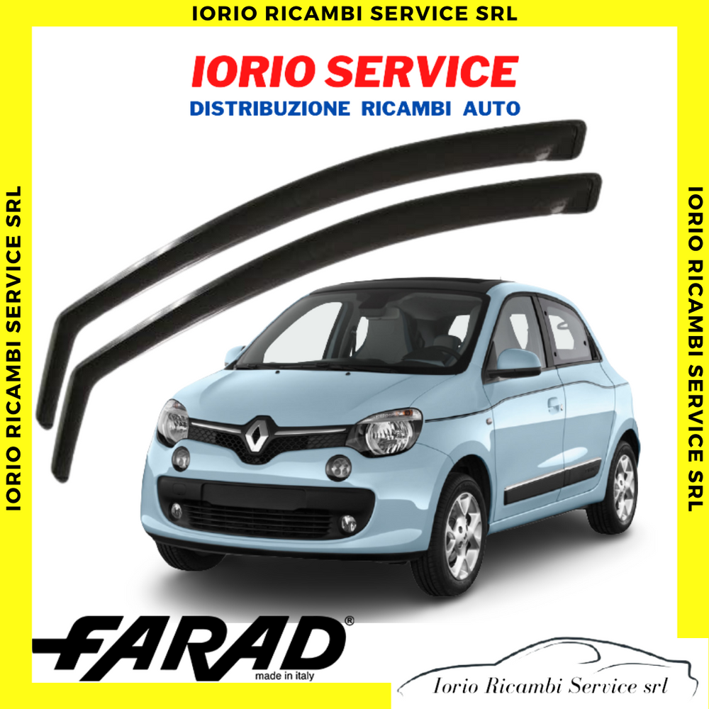 DEFLETTORI ARIA per RENAULT TWINGO 2014> 5p FARAD fumè ANTITURBO ANTIVENTO